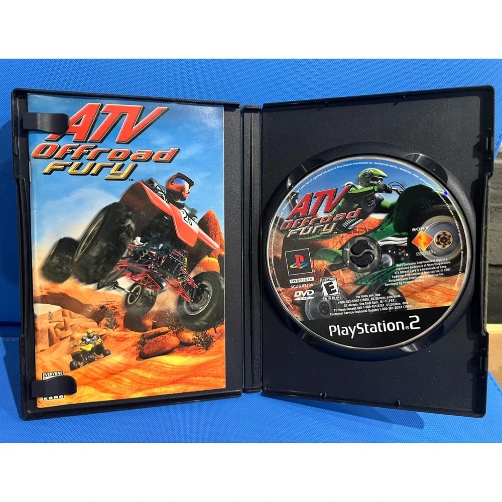 ATV Offroad Fury Sony PlayStation 2 PS2 Game Complete CIB Racing SCUS-97104